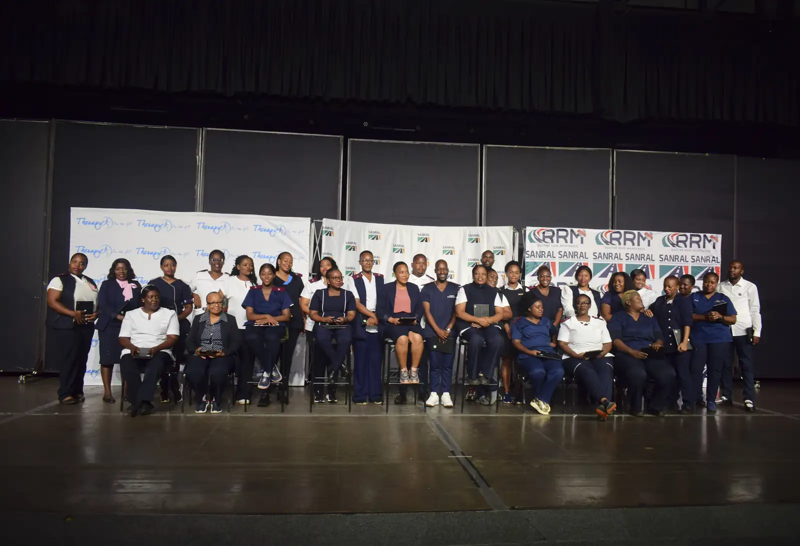 An occupational health nurse at a workplace wellness day